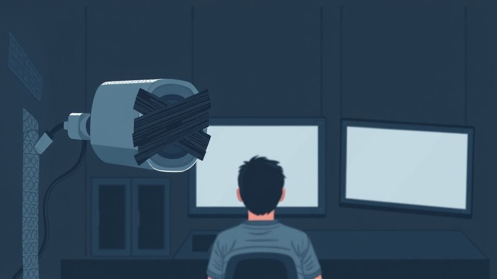 غطاء كاميرا حاسوب لمنع التجسس الإلكتروني