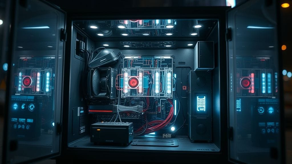 داخل علبة Computer-2 الشفافة أثناء العمل