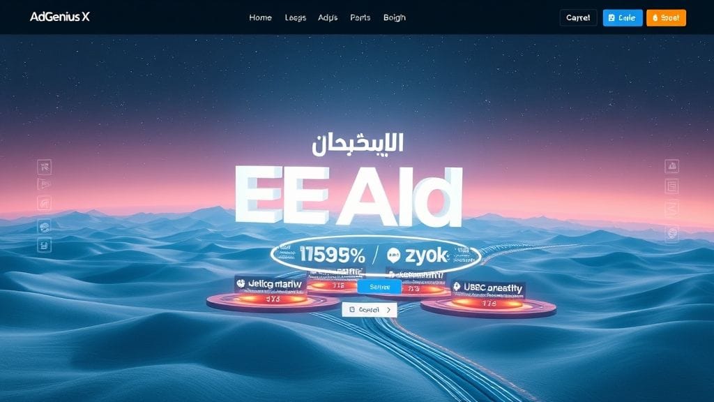 توليد إعلانات صوتية مخصصة باستخدام AI في AdGenius X.